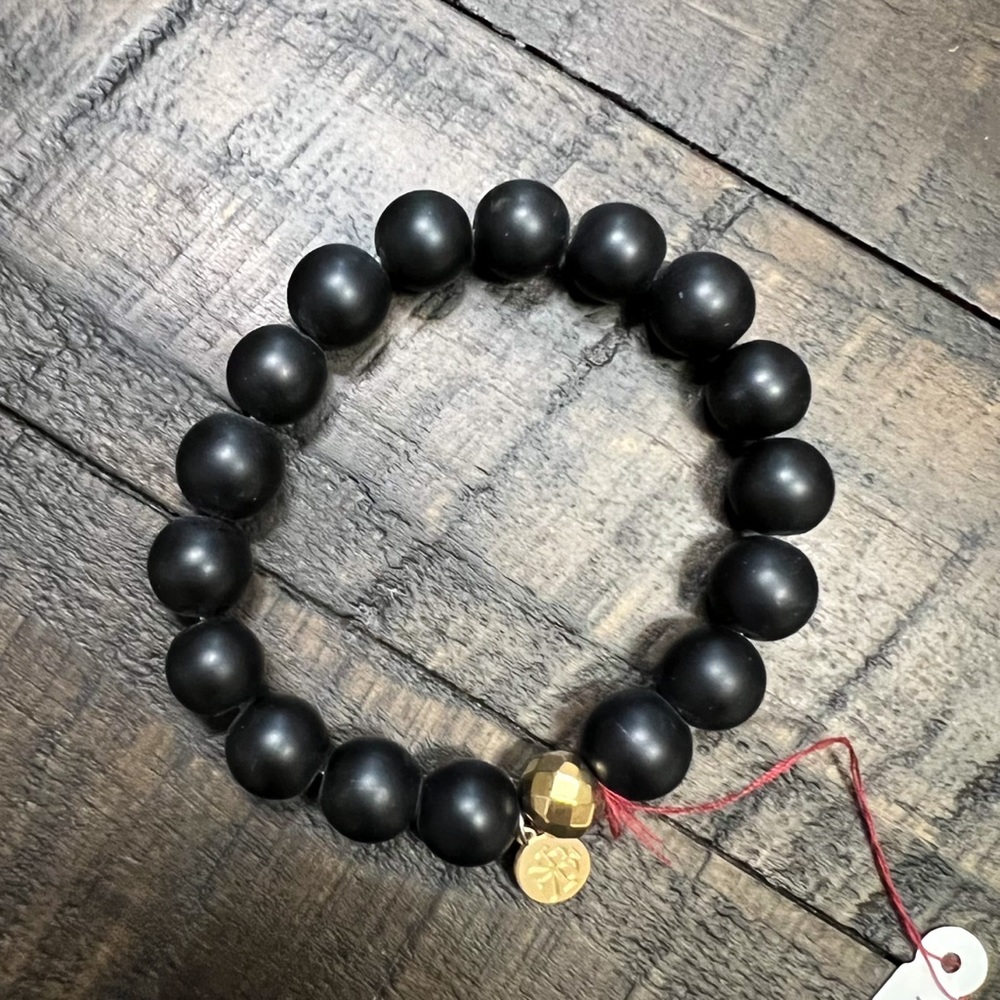 Karli Buxton Matte Black Bracelet NWT - Picture 2 of 2